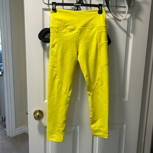 Yellow zyia tights size 6-8